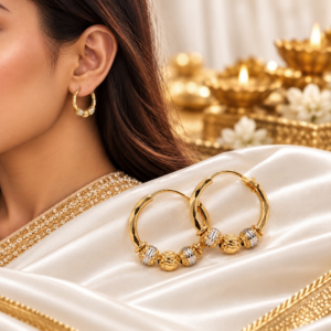Elegant Two-Tone Hoops