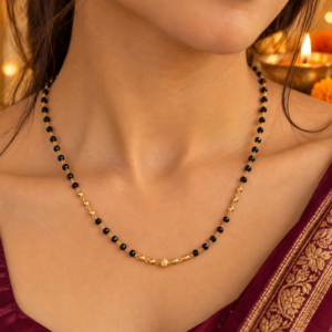Modern Black Bead Mangalsutra